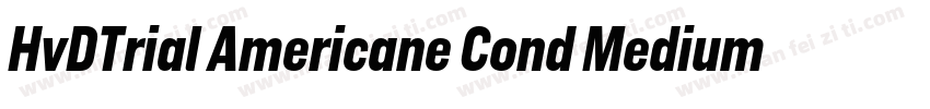 HvDTrial Americane Cond Medium字体转换